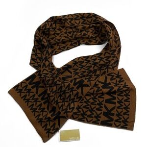 Michael Kors Signature Scarf Black and Brown NWT Soft